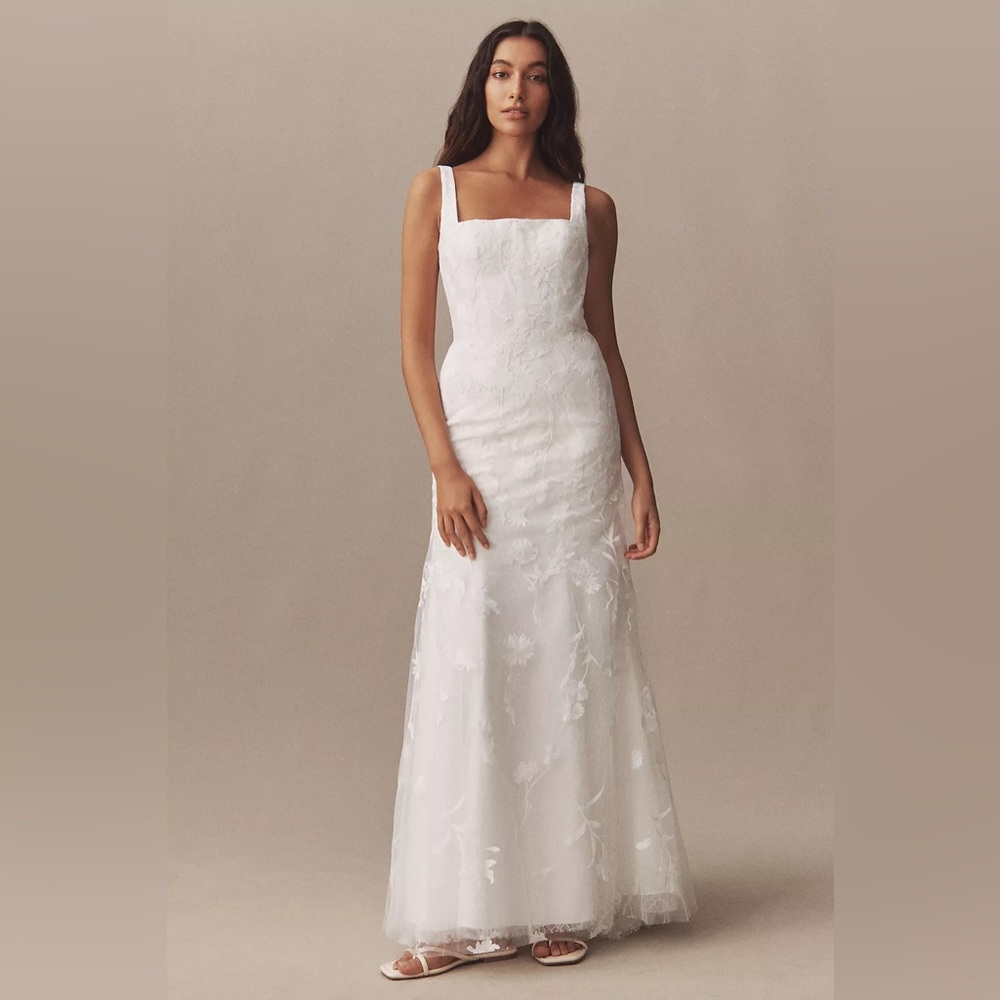 Wtoo by Watters Henrietta Sleeveless Square-Neck Wedding Gown
